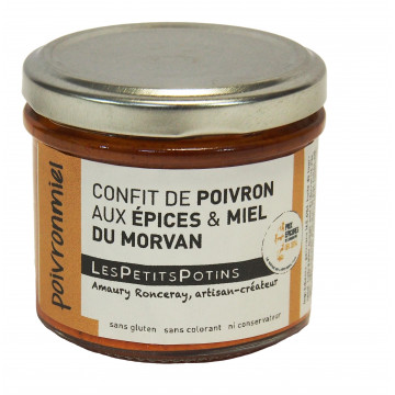confit de poivron aux épices et miel du morvan