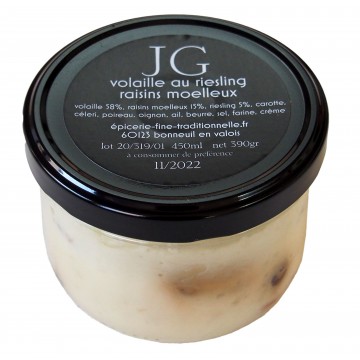 Volaille sauce riesling raisins moelleux